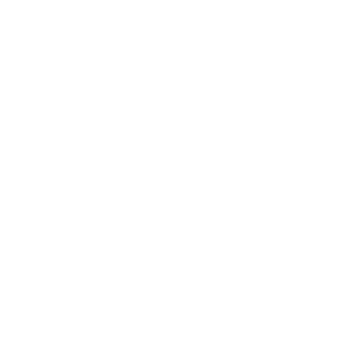 White icon of a lawn mower with two large wheels, a handle, and a seat, shown on a black background.